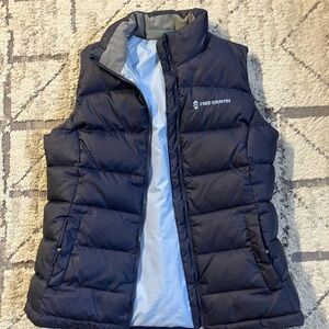 Free Country Dark Blue Quilted Vest